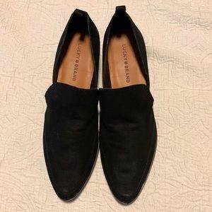 Lucky * Brand Black Suede Flat